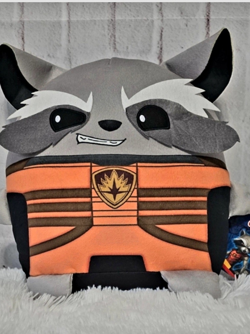 Marvel Cutuopia Rocket Raccoon Squishy Plush Pillow Mattel